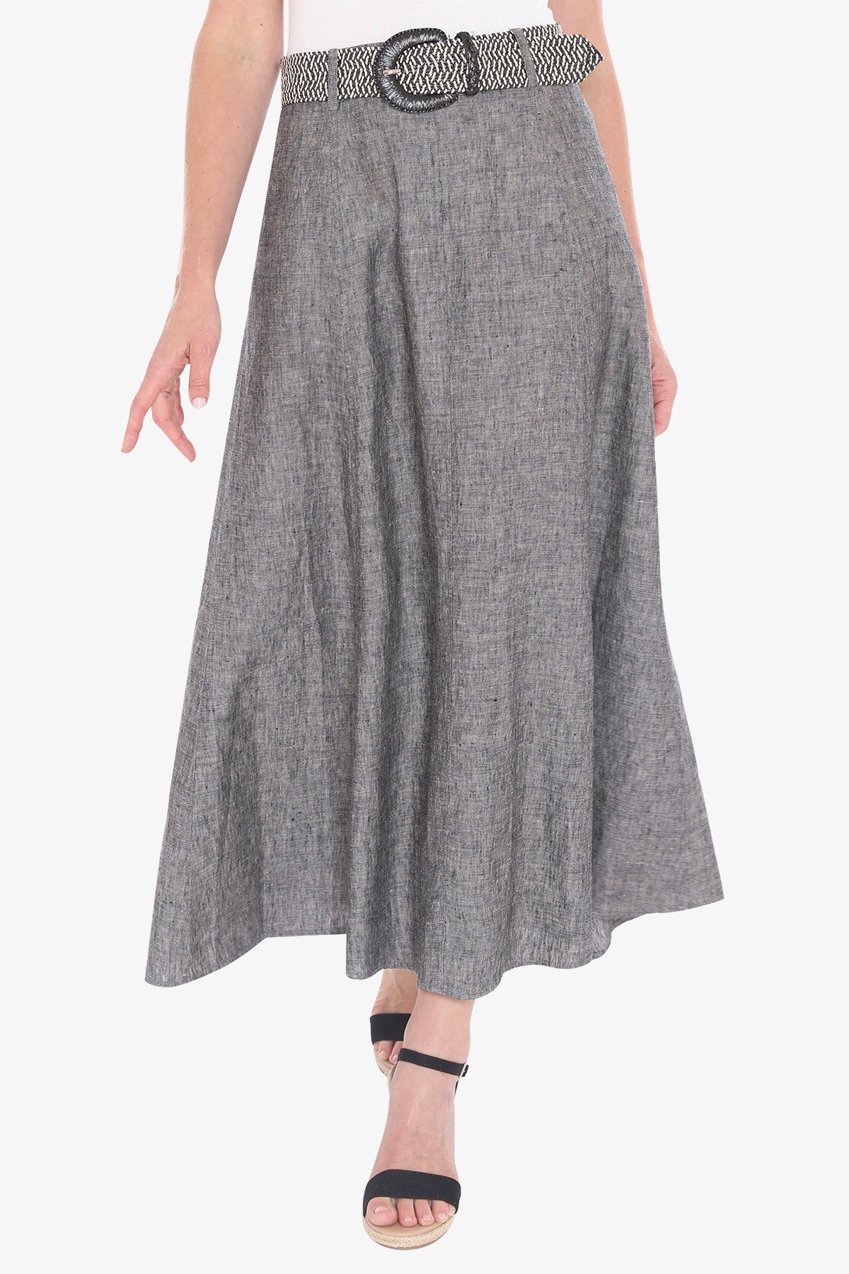 Jump - Belted Panel Skirt / 596J6135A