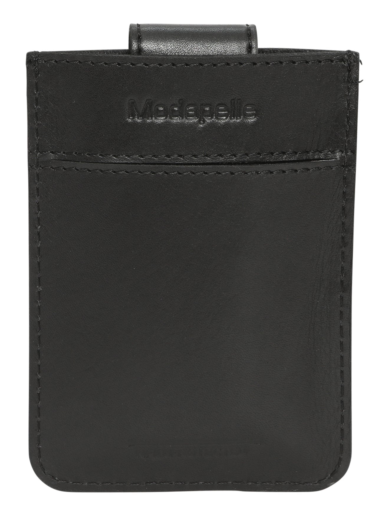 Modapelle - Vint Leather Credit Card Holder Black - 5988