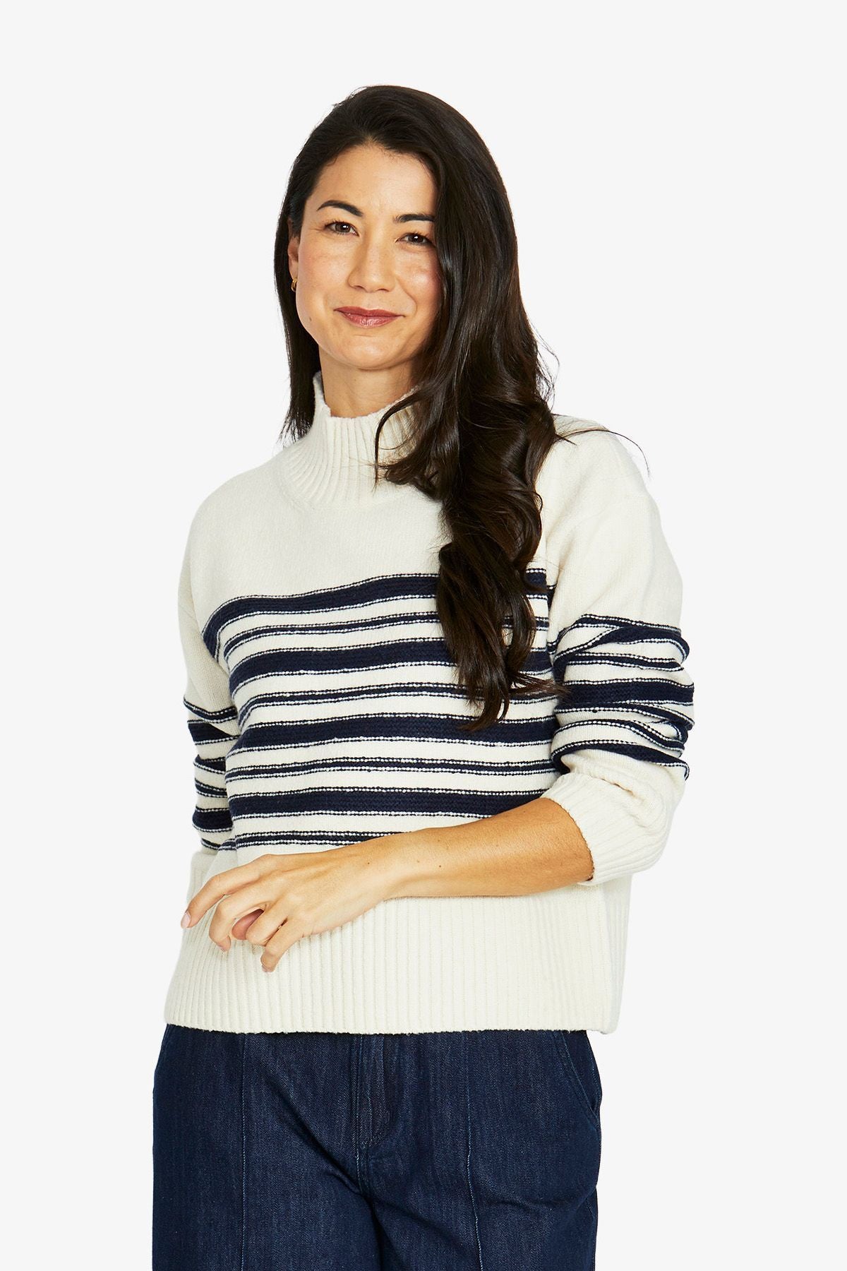Jump - Reverse Stripe Pullover - 60611018A