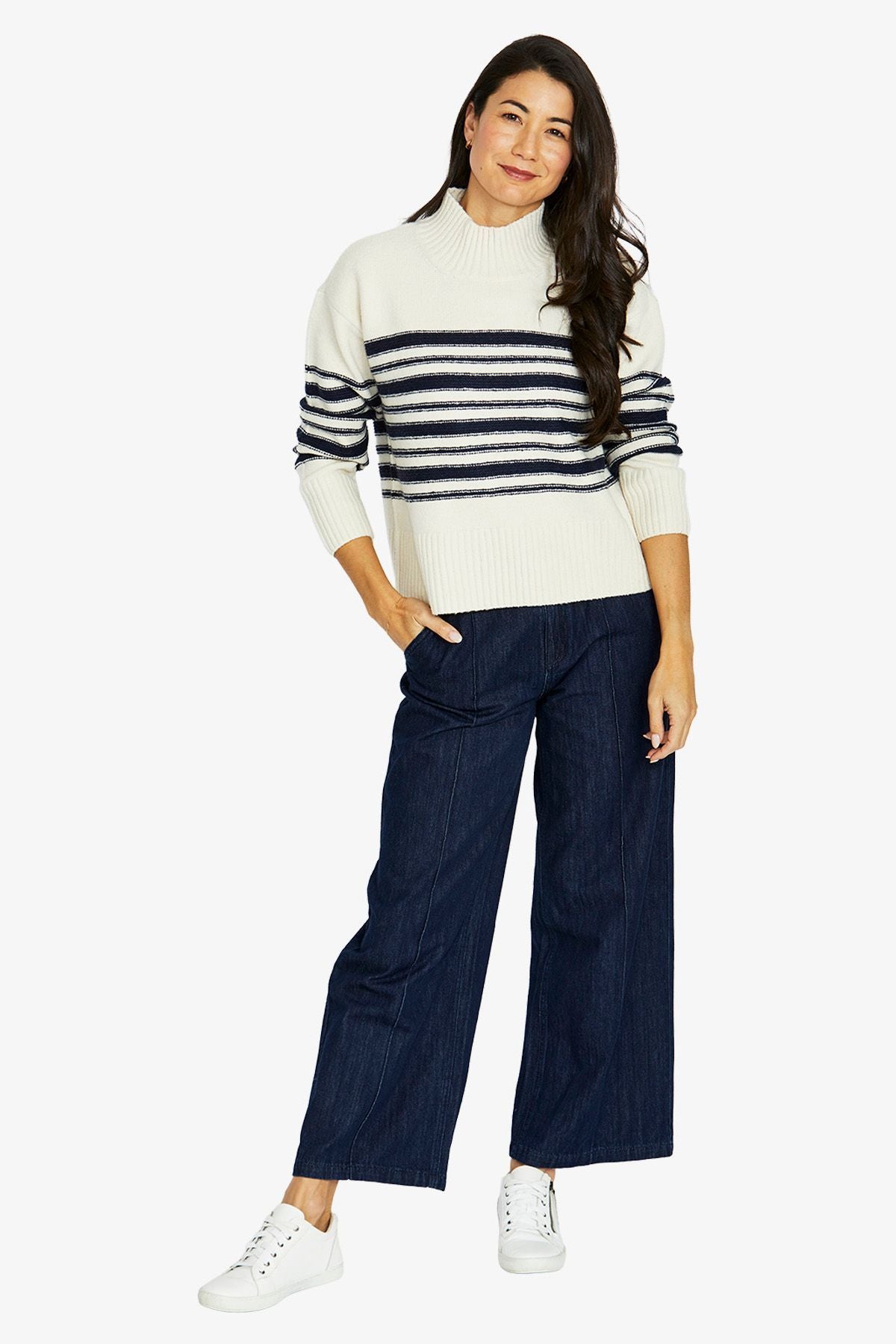 Jump - Reverse Stripe Pullover - 60611018A