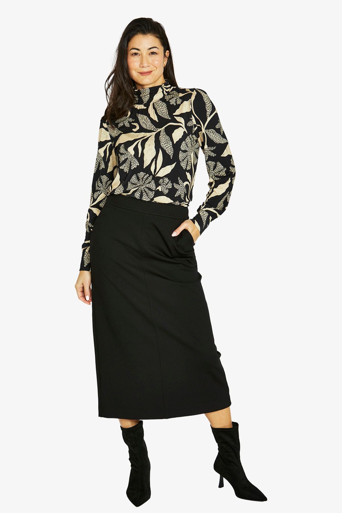 Jump - Scandi Mono Mock Top / 60612026A