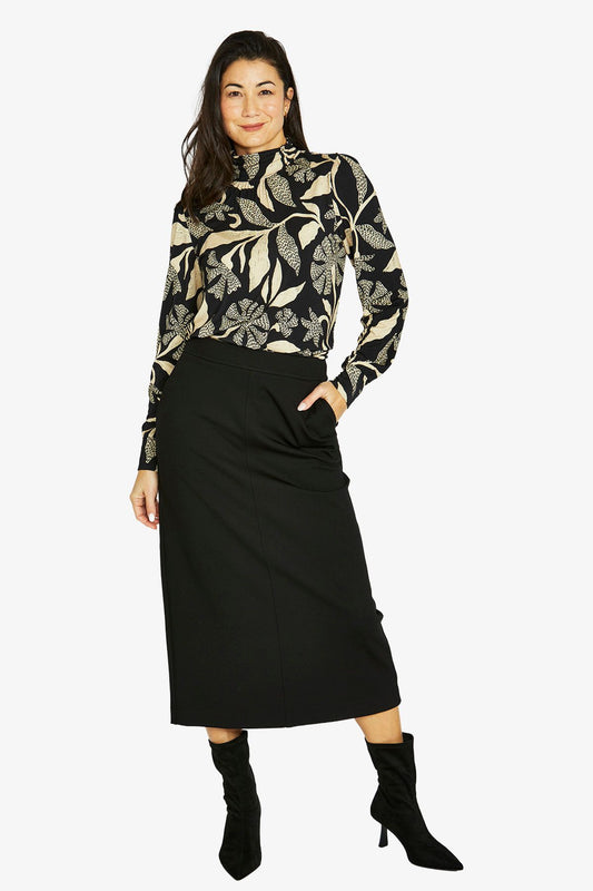 Jump - Scandi Mono Mock Top / 60612026A