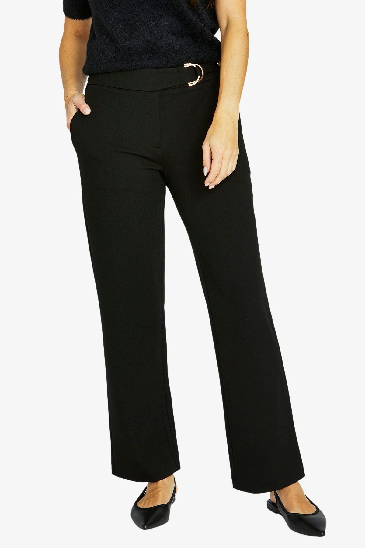 Jump - Belted Ponte Pant / 60617006A