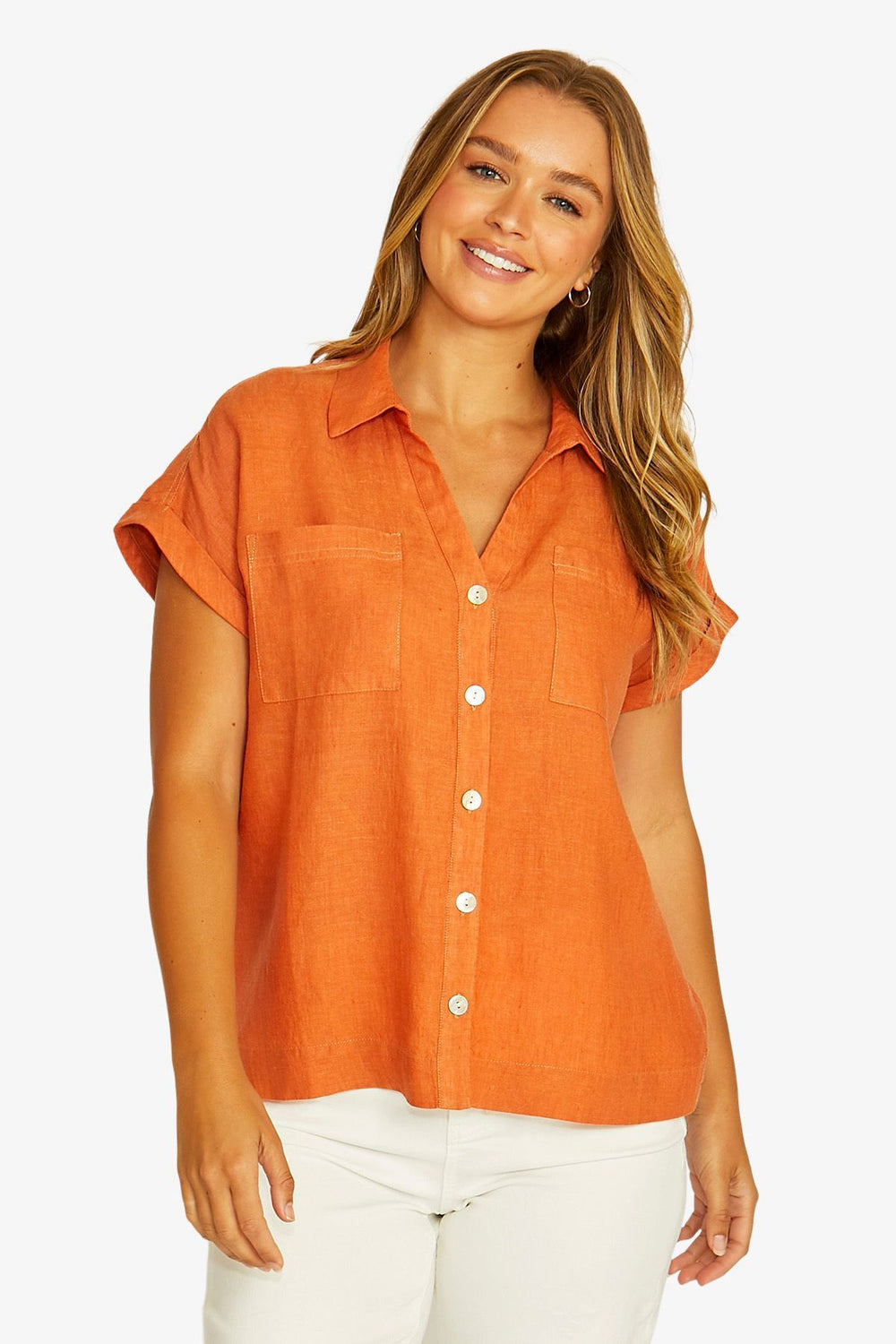 Jump - Open Neck S/S Shirt | 616J3031A