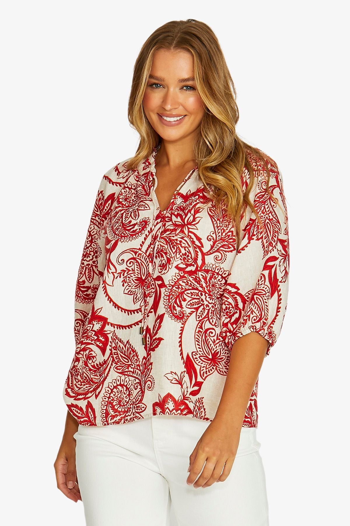 Jump - Bohemia Ruffle Neck Top | 616J3064A