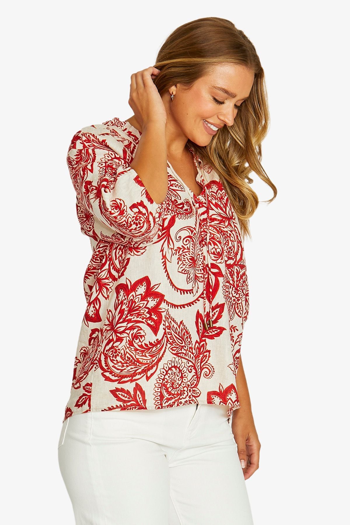 Jump - Bohemia Ruffle Neck Top | 616J3064A