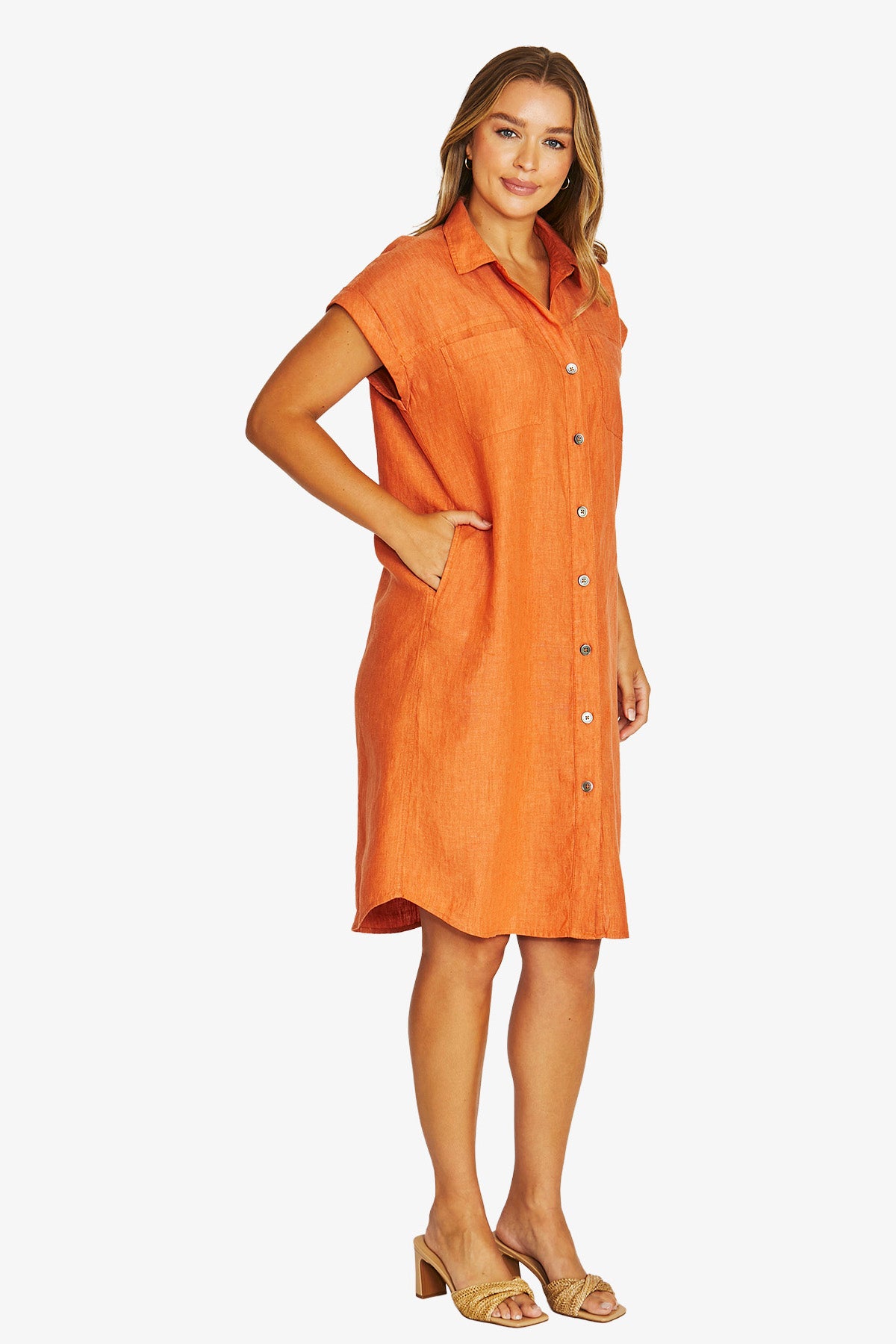 Jump - Two Pocket Shirt Dress | 616J5005A