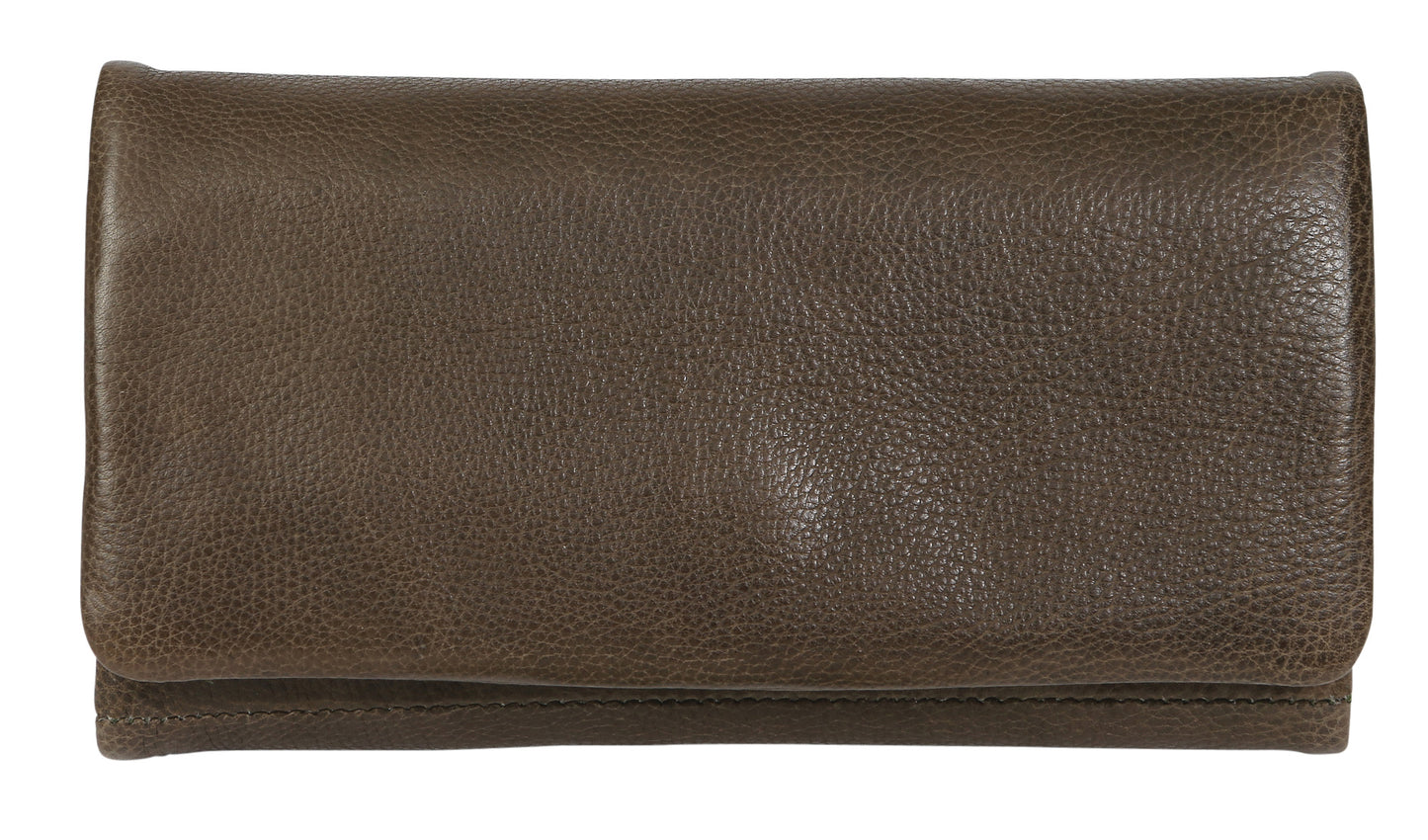 Modapelle - Soft Leather Flap Wallet 6330