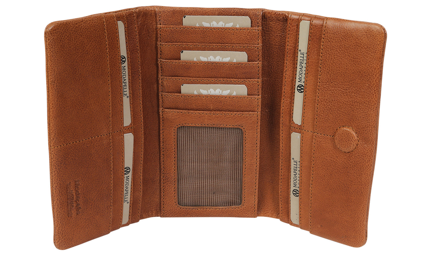 Modapelle - Soft Leather Flap Wallet 6330