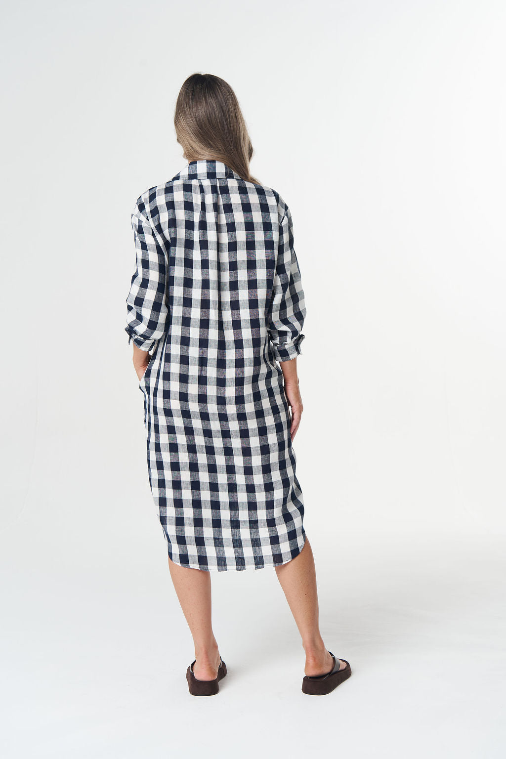Goondiwindi Cotton - Beach Days Frill Linen Dress | 6334