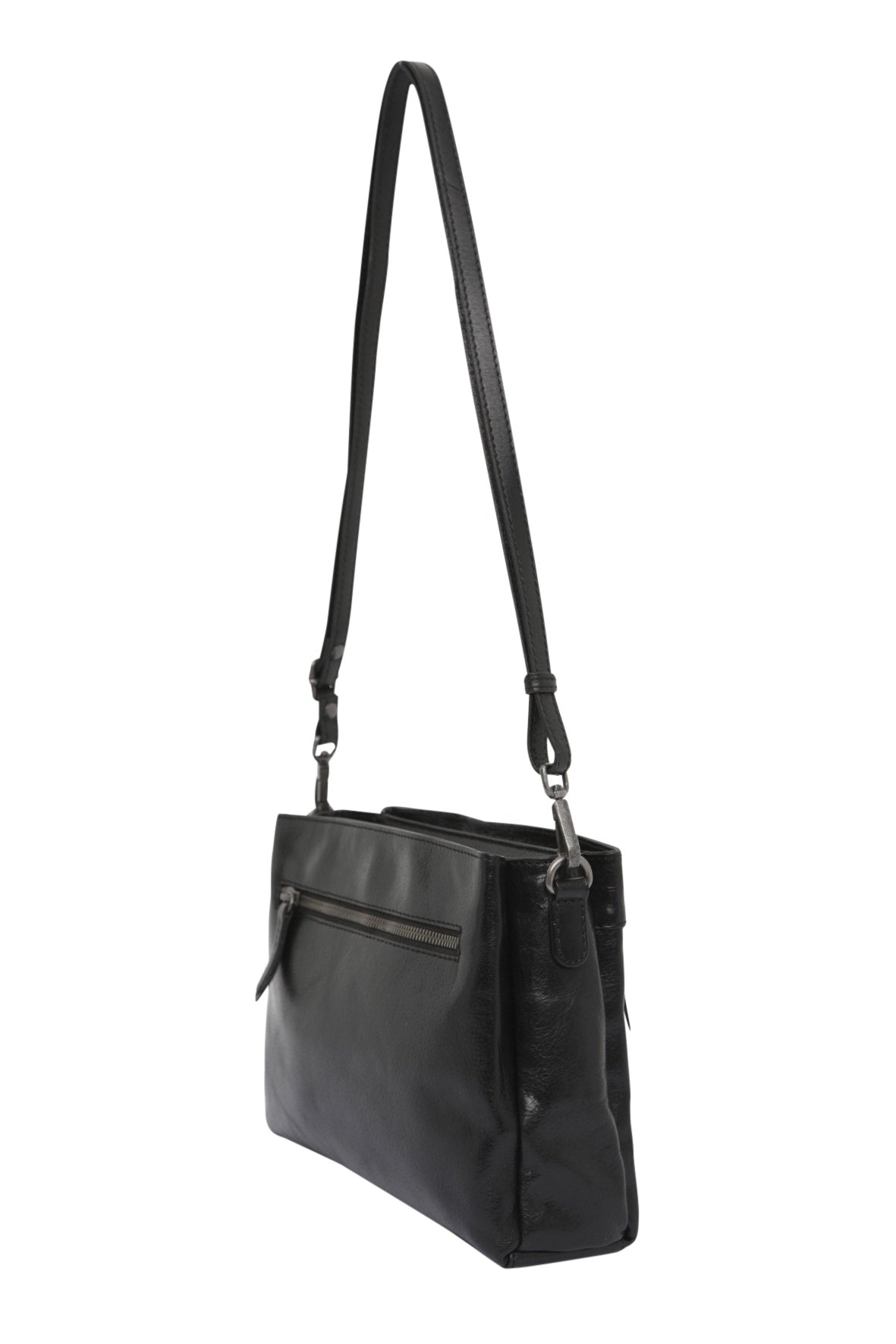 Modapelle - Leather Cross Body Bag | 6816BLACK