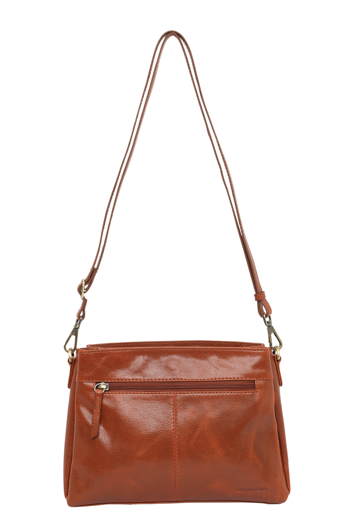 Modapelle - Leather Cross Body Bag | 6816TAN