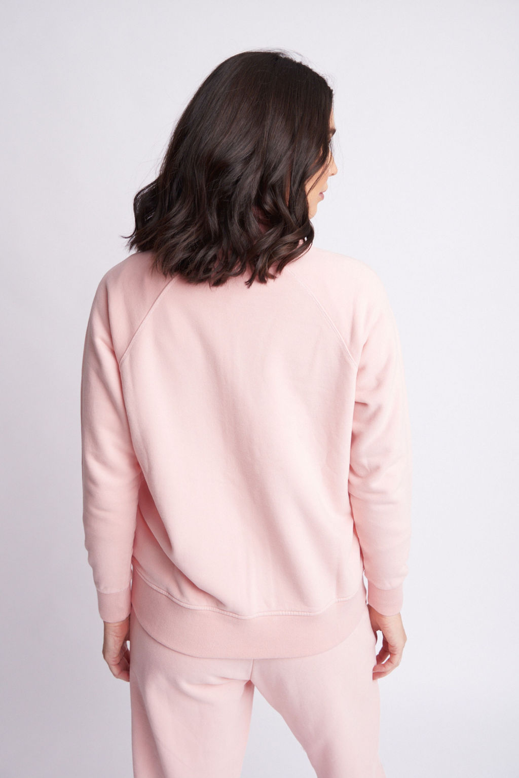 Goondiwindi Cotton - High Neck Zip Cardi Pale Pink | G7058