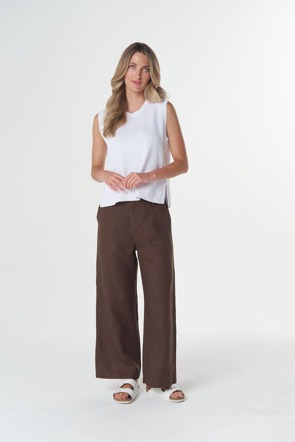 Goondiwindi Cotton - Amber Cotton Knit Vest | 7060C
