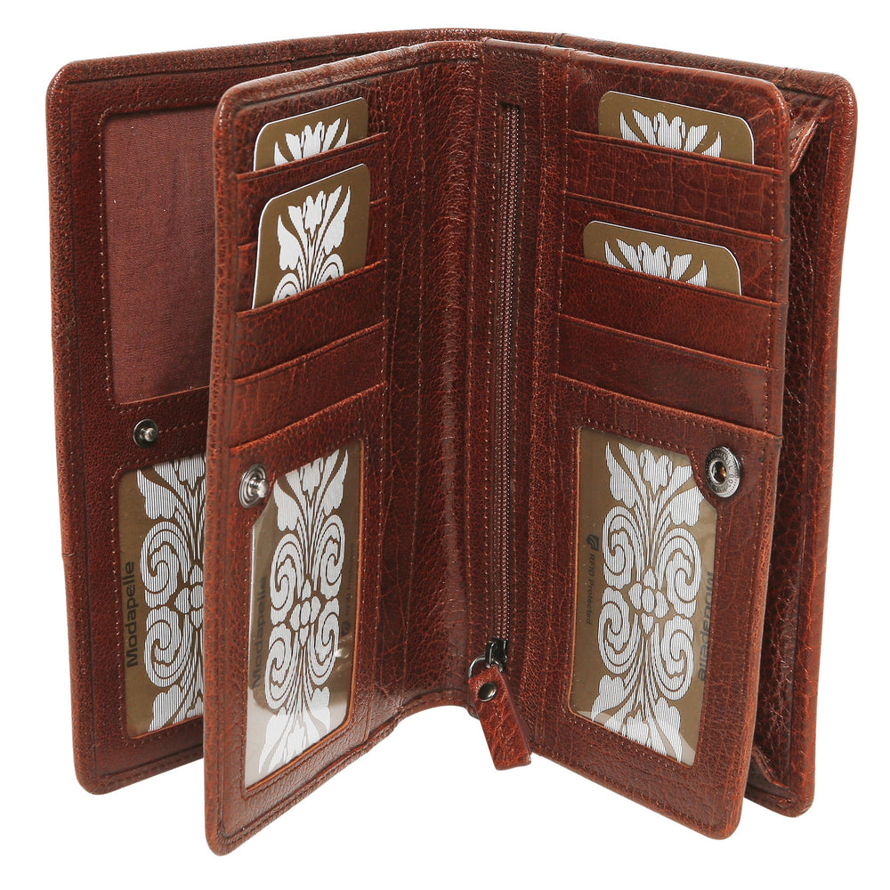 Modapelle - Leather Organiser Bag Cognac | 7321