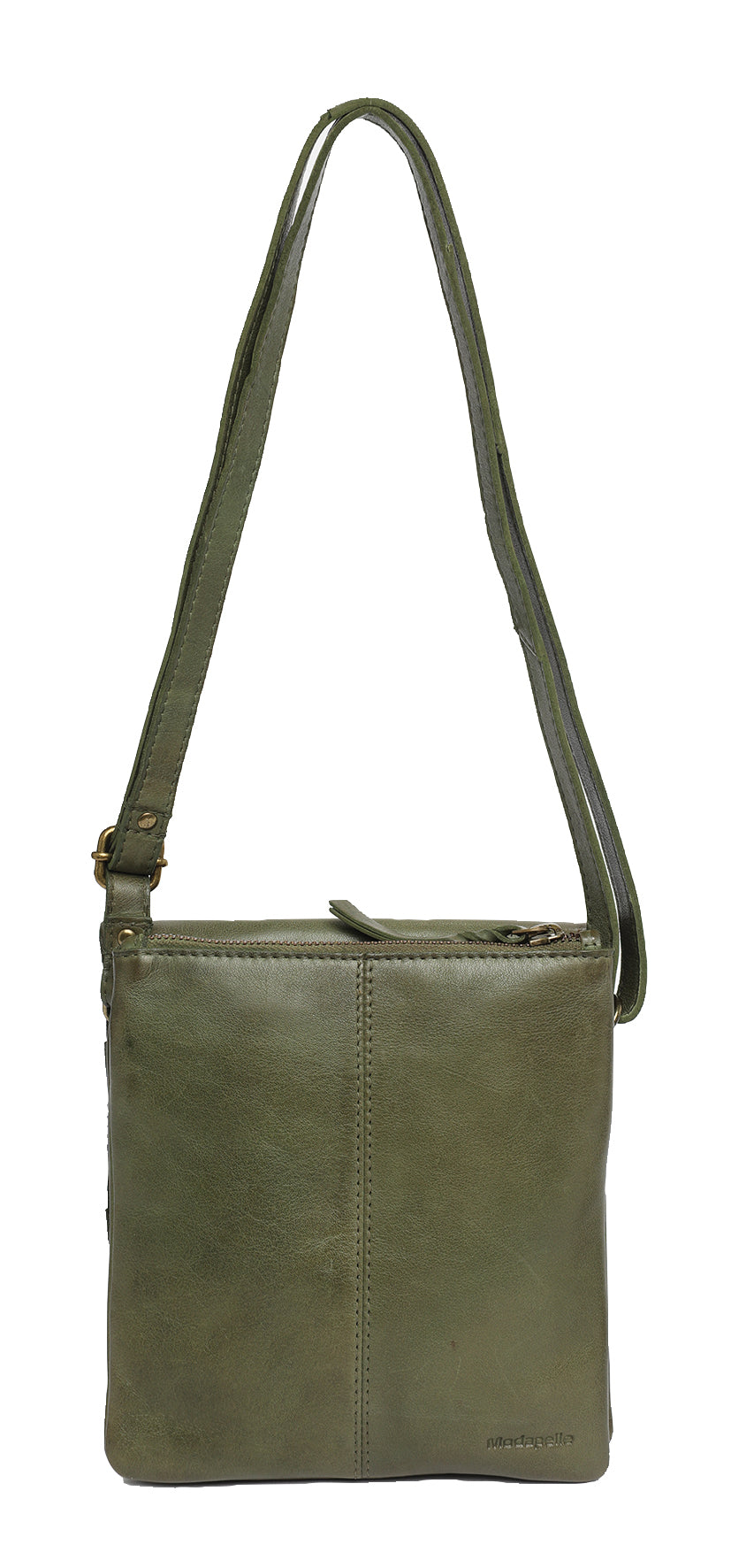 Modapelle - Leather Crossbody with Front Zip 7755