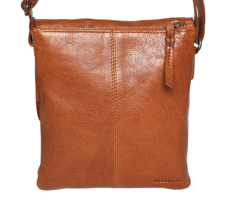Modapelle - Leather Crossbody with Front Zip 7755