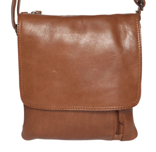 Modapelle - Leather Crossbody with Front Zip 7755