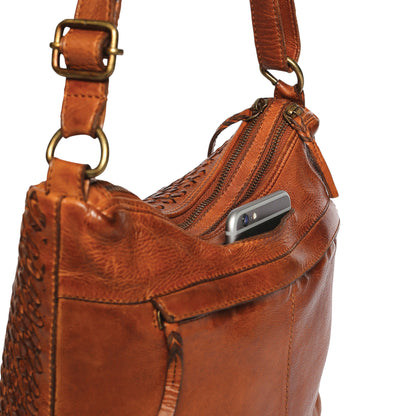 Modapelle - Cow VT Leather Cross Body Tan - 7765