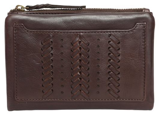 Modapelle - Vintage Leather Ladies Wallet Brown - 7830