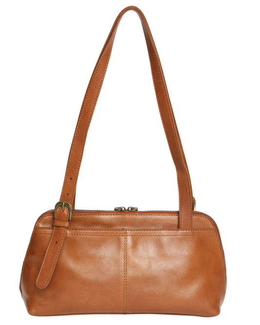 Modapelle - Vintage Leather Shoulder Bag / 7832 TAN