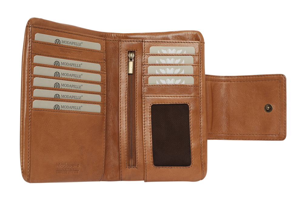 Modapelle - Soft Vintage Leather Bag 7886TAN