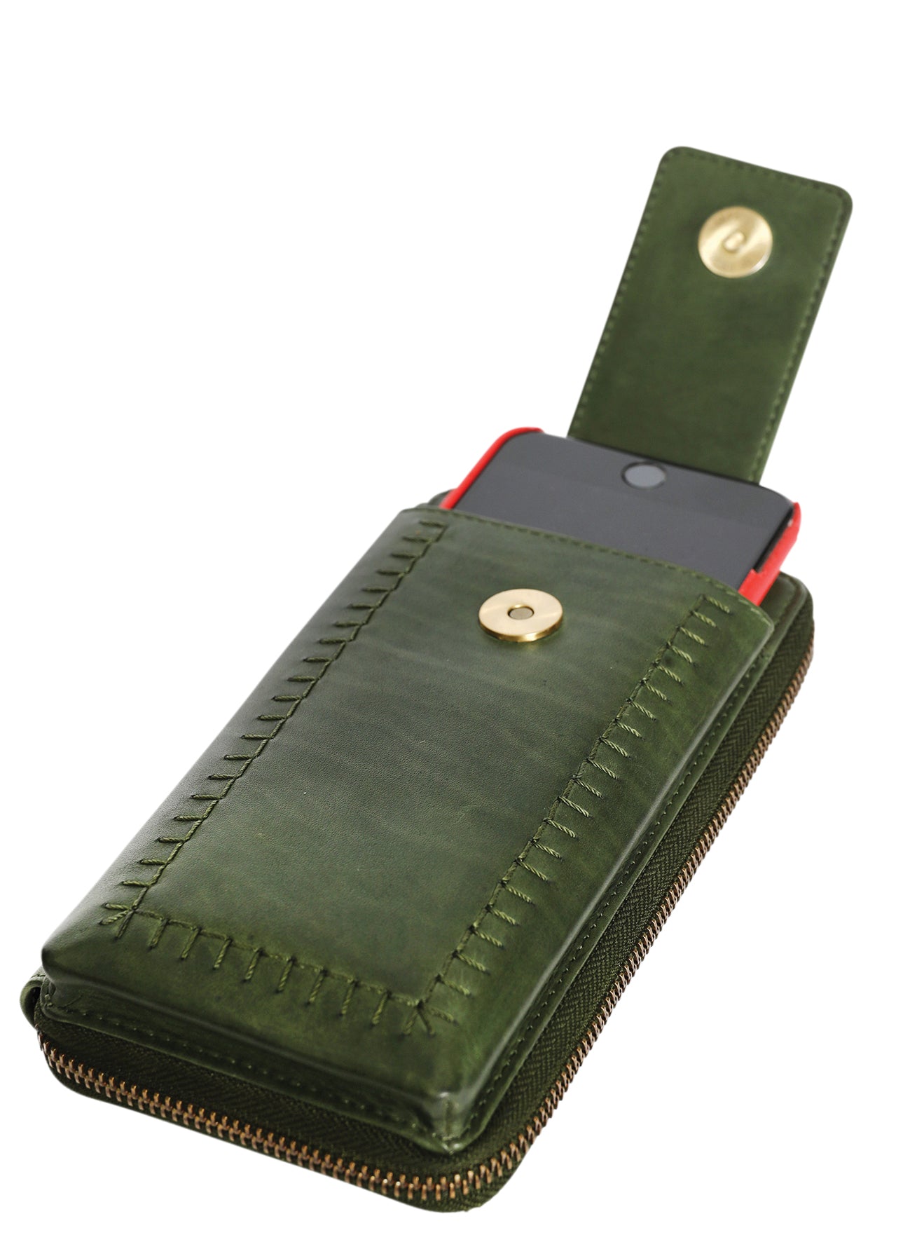 Modapelle - Cow Vintage Leather Bag / Olive 7900