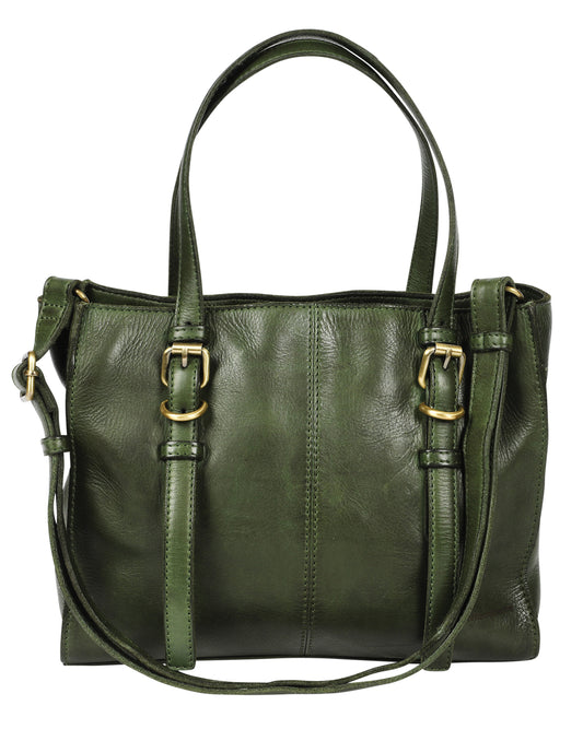 Modapelle - Cow Vintage Leather Bag / Olive 7908