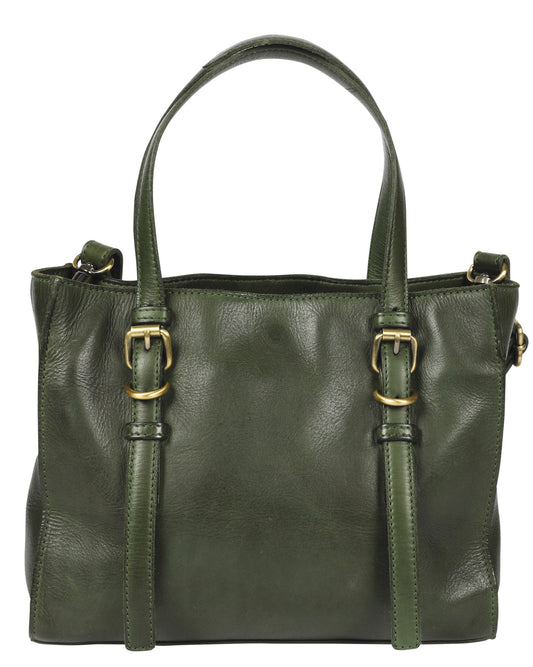 Modapelle - Cow Vintage Leather Bag / Olive 7908