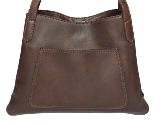 Modapelle - Cow Vintage Leather Bag - Brown | 7909