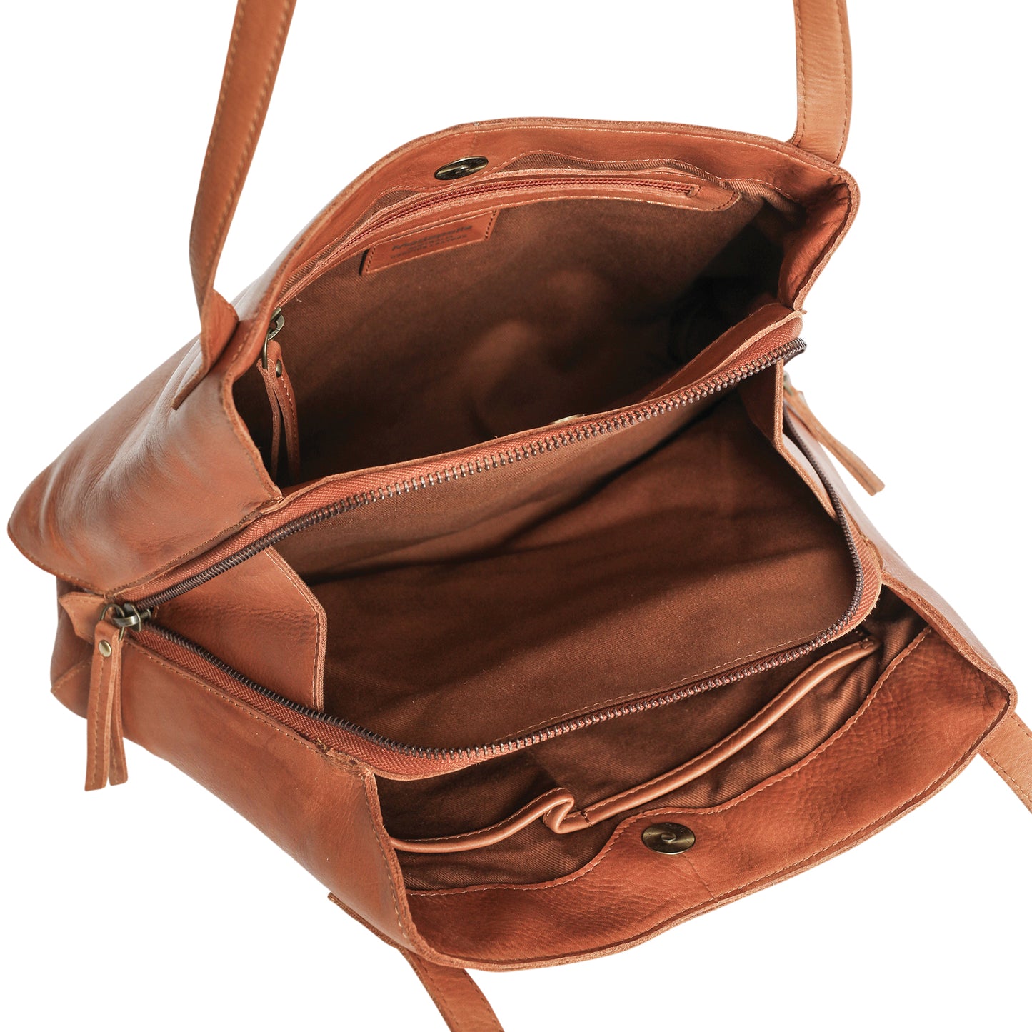 Modapelle - Cow Vintage Leather Bag - Brown | 7909