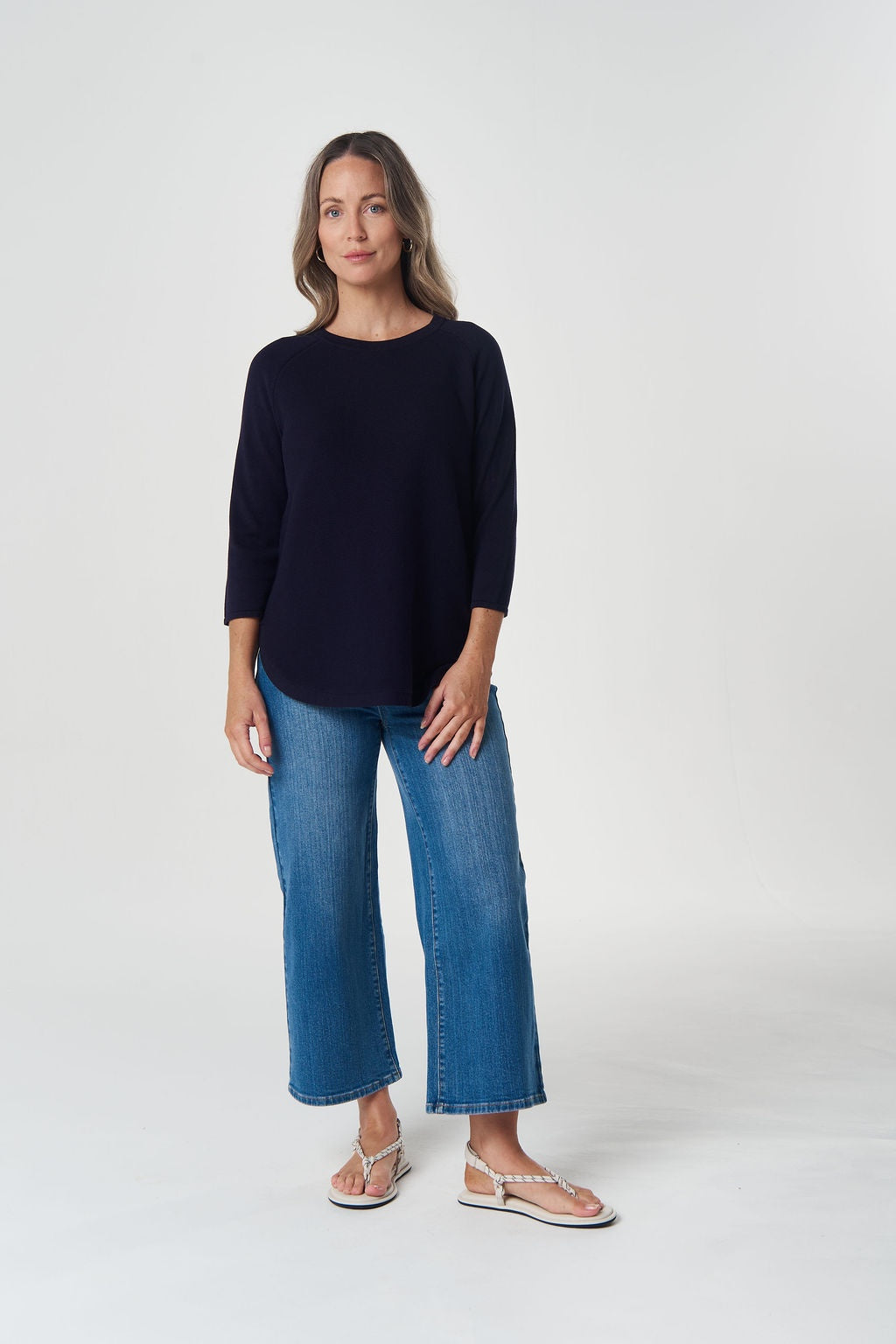 Goondiwindi Cotton - Sorbet 3/4 Sleeve Raglan Knit | 8144