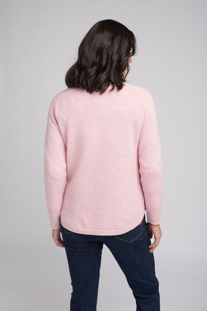 Goondiwindi Cotton - Hearts Knit Jumper Rose/White | G8208M