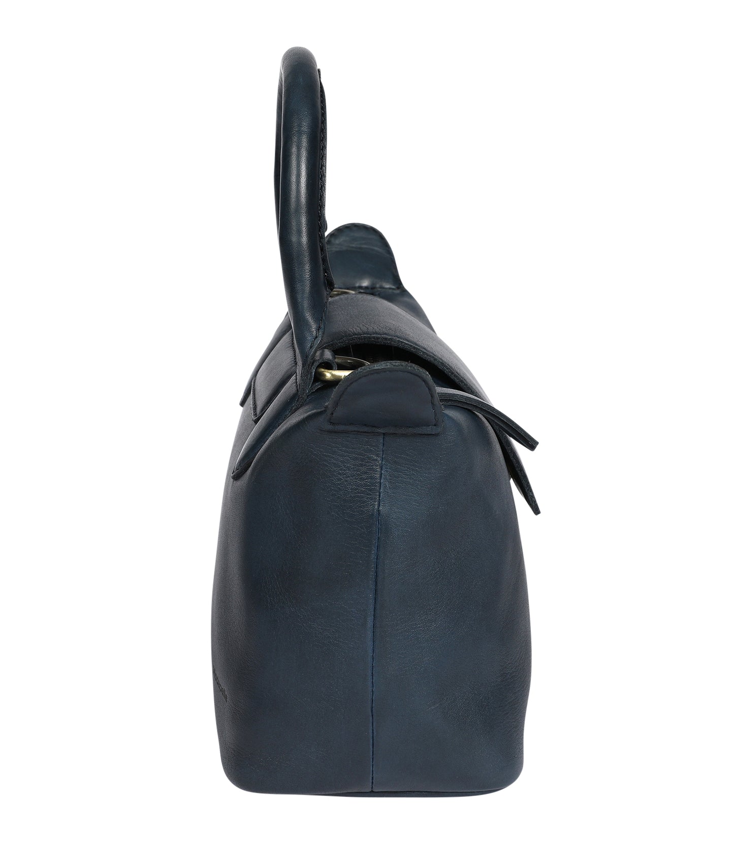 Modapelle - Vintage Leather Bag - Navy | 8217