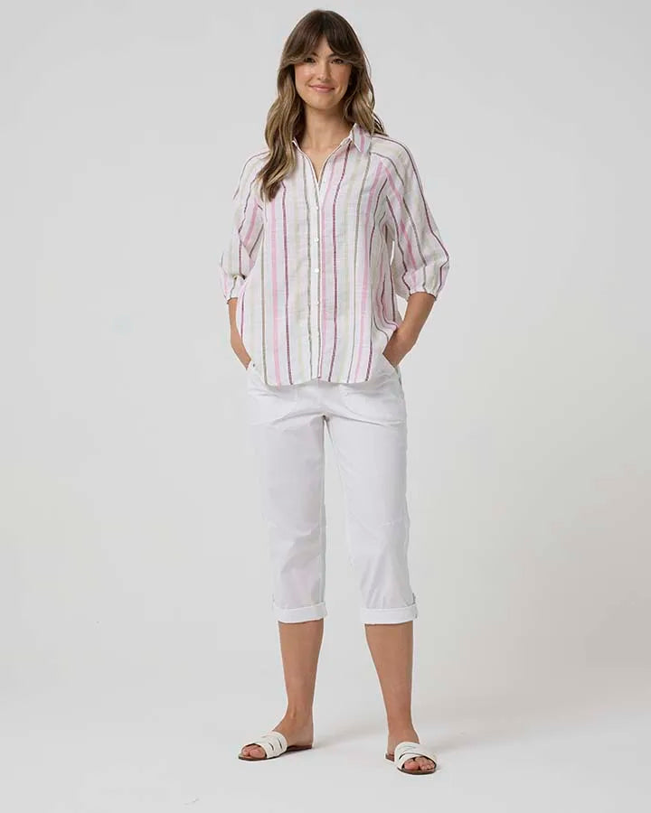 Yarra Trail - Washer Cotton Pant White | YT24H8854