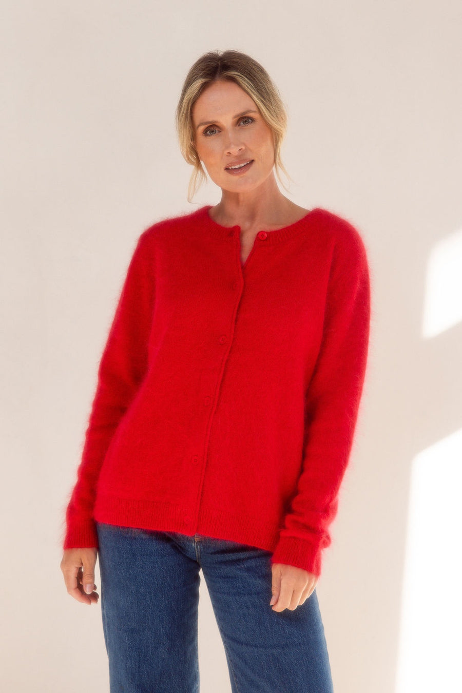 See Saw - Angora/Nylon Blend Cardi / SS738R