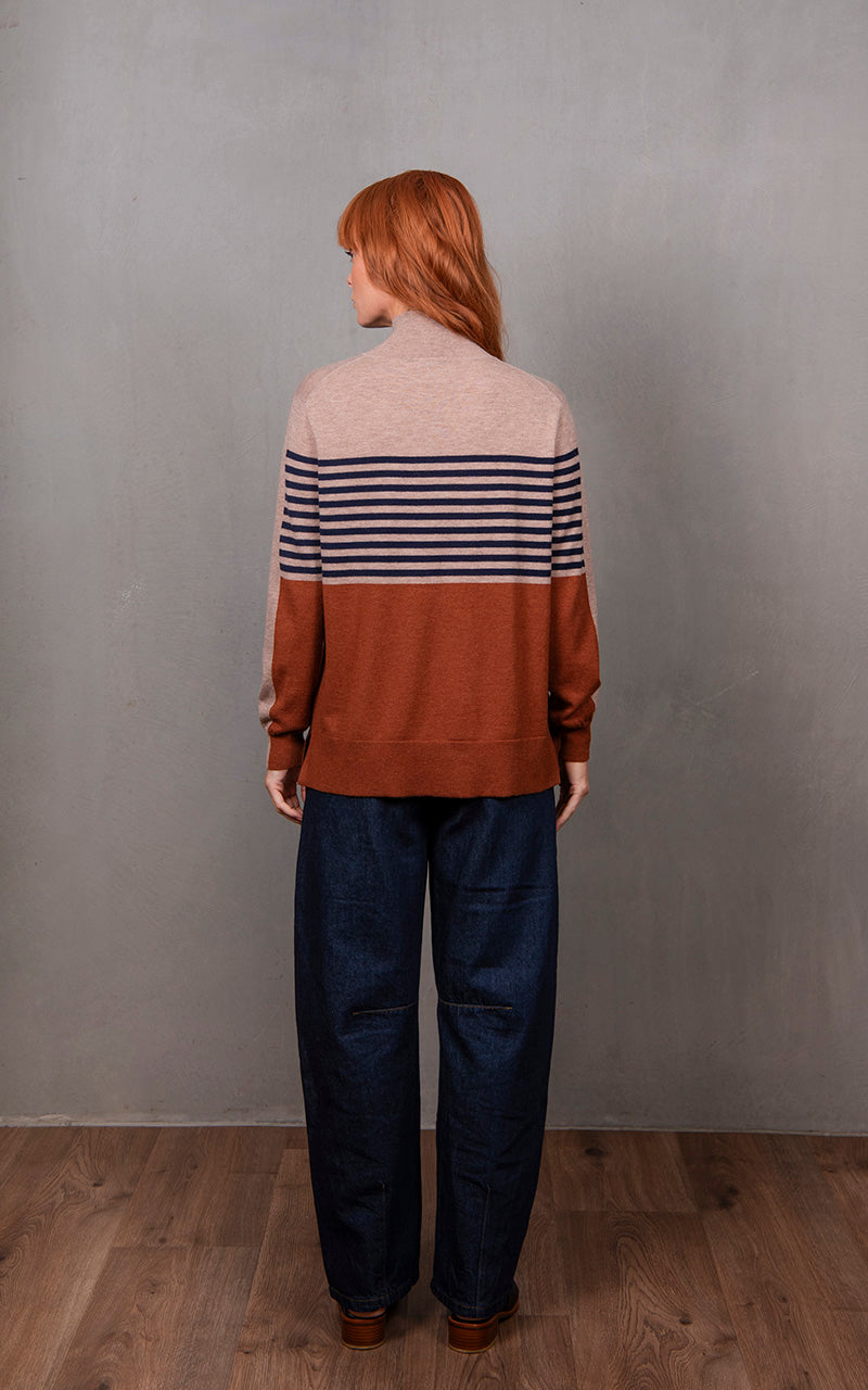 Bridge & Lord - Stripe and Colour Block Tunic BL6622