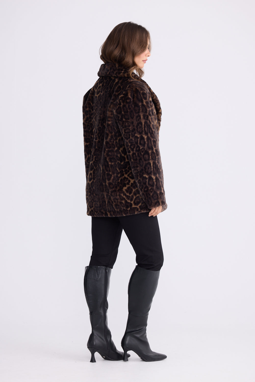 Brave + True - Katerina Fur Jacket - Leopard | BT26310-1