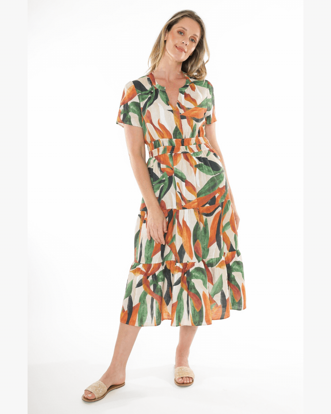 Jump - Desert Garden Dress Multi | J5179A