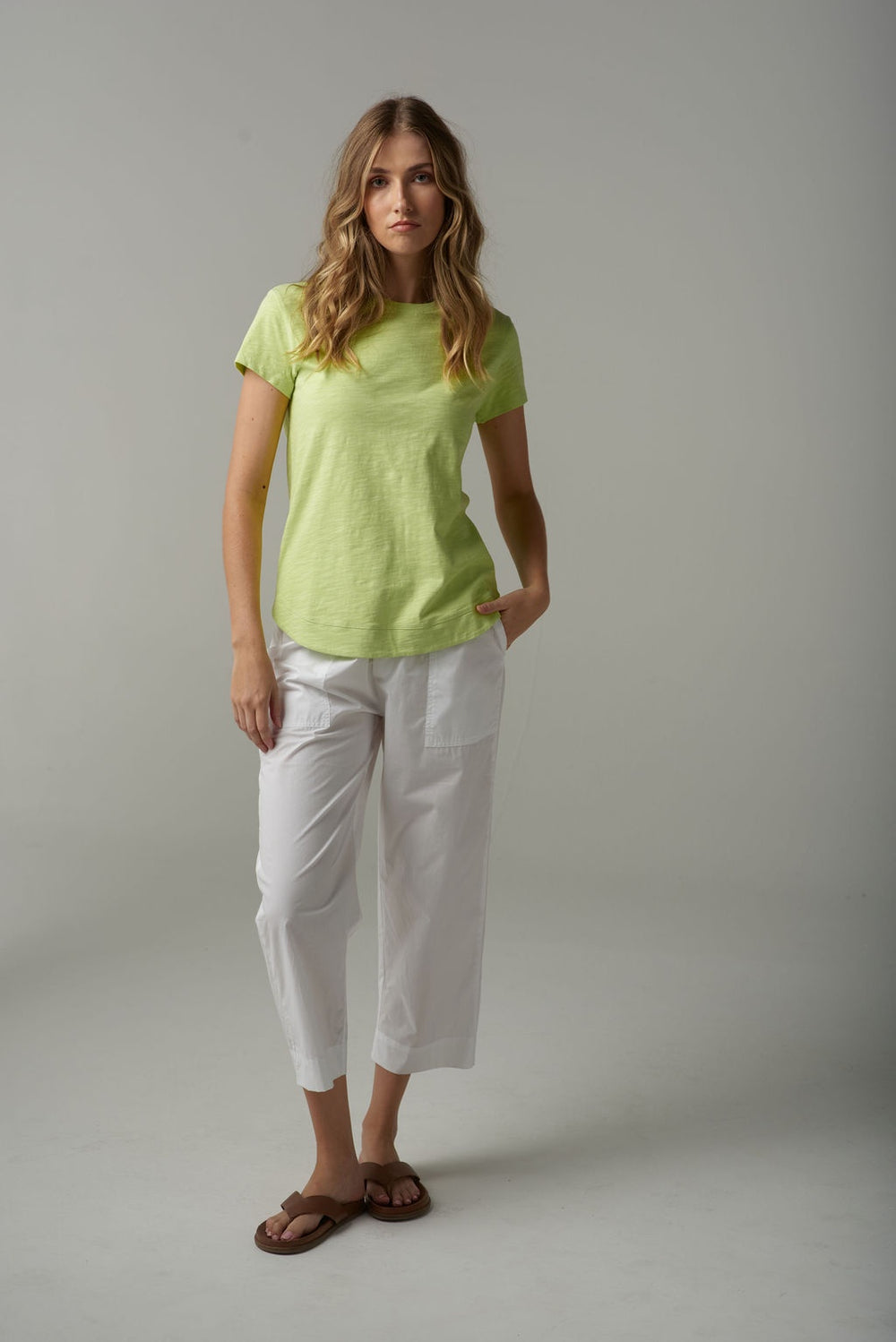 Cloth Paper Scissors - Shaped Hem Tee C13002