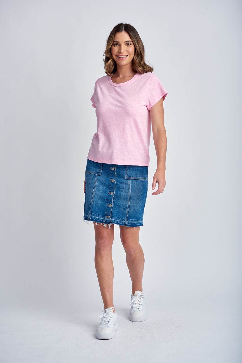 Cloth Paper Scissors - Crew Neck Tee Lolly Pink | CPS1378