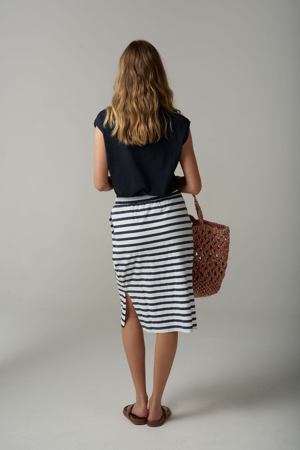 Cloth Paper Scissors - Stripe Draw String Skirt C1557