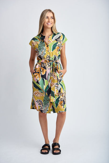 Cloth Paper Scissors - Sleeveless Dress Jungle Print | CPS1618