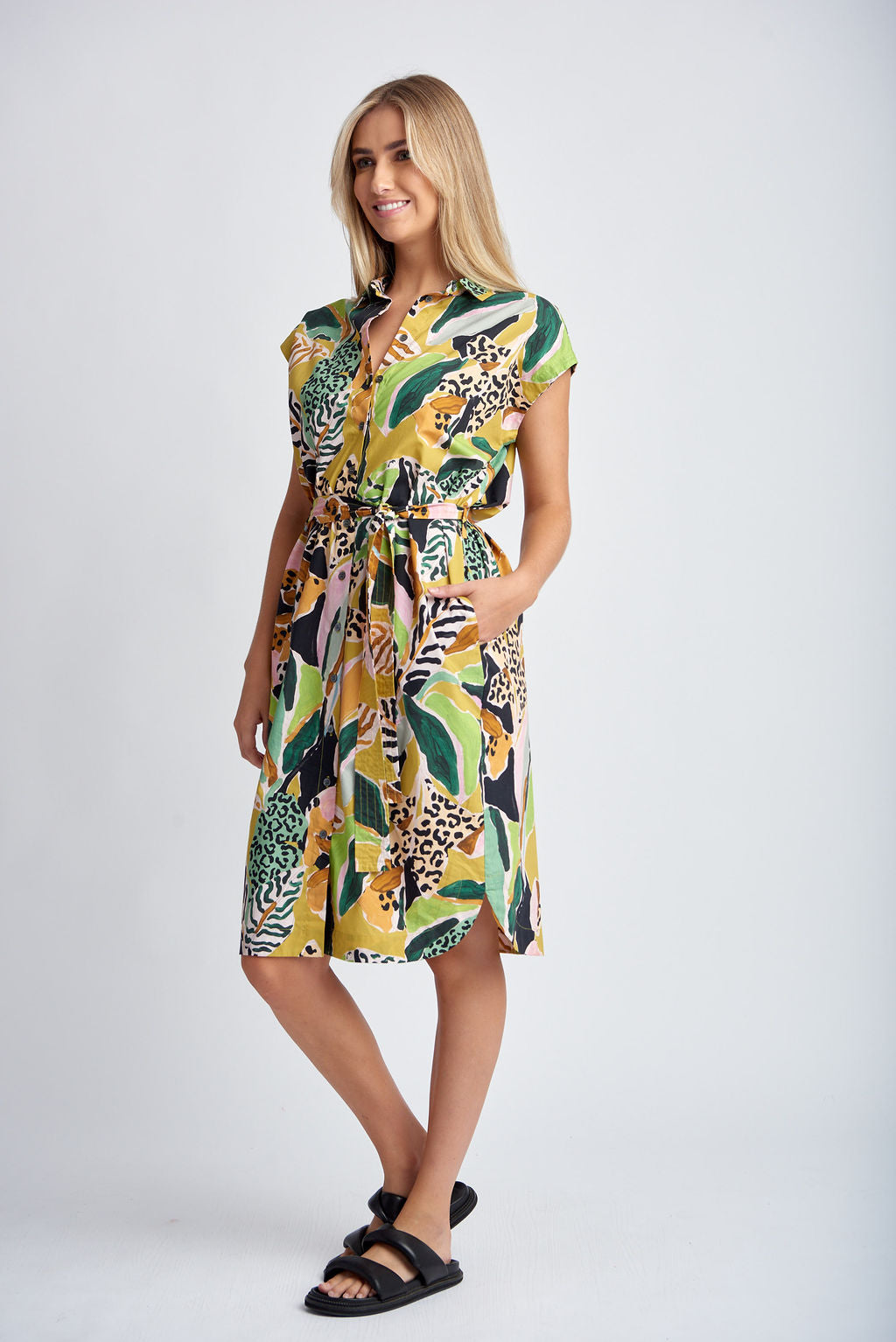 Cloth Paper Scissors - Sleeveless Dress Jungle Print | CPS1618