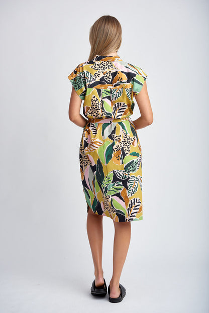 Cloth Paper Scissors - Sleeveless Dress Jungle Print | CPS1618