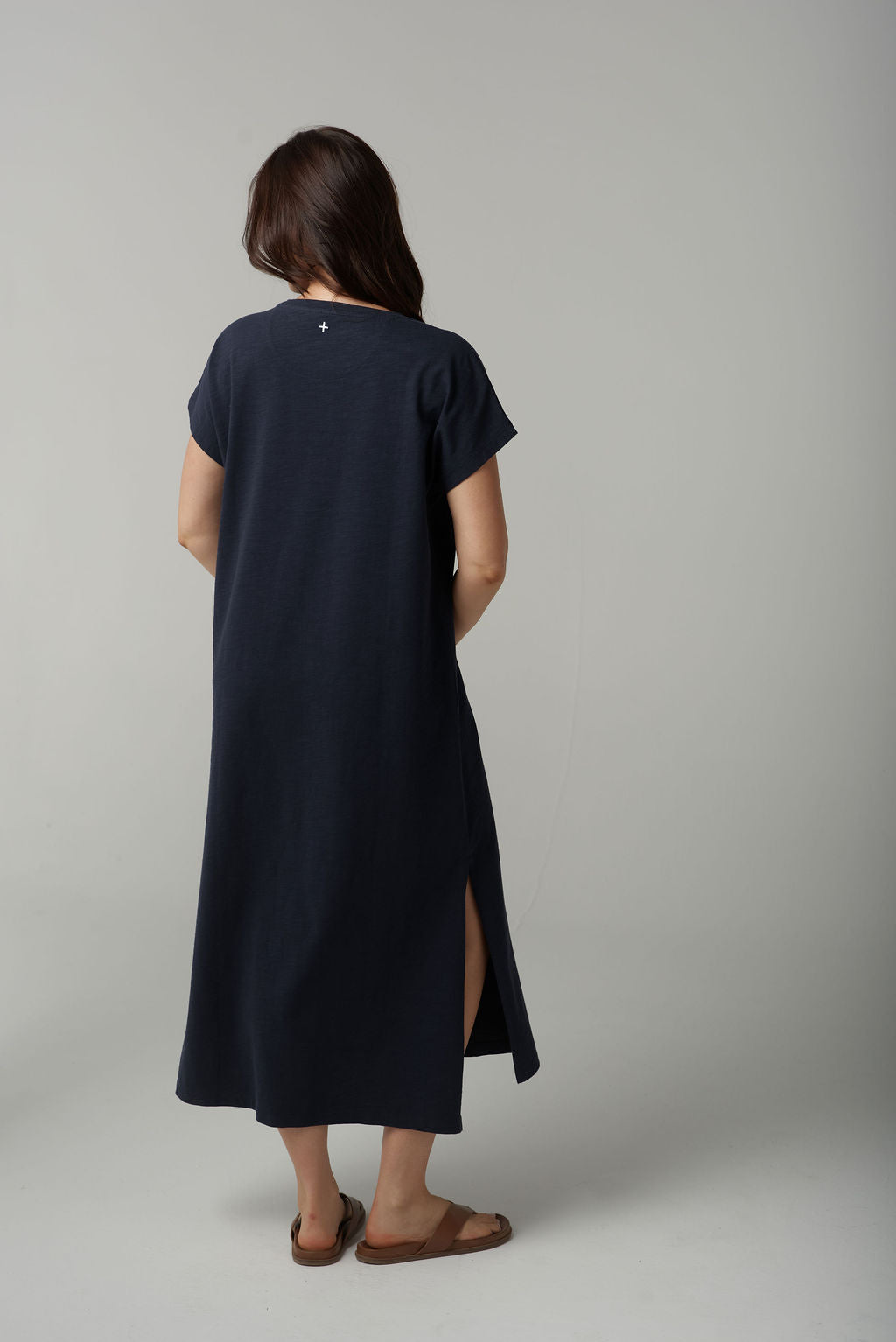 Cloth Paper Scissors - Cap Sleeve Slub Dress C1628