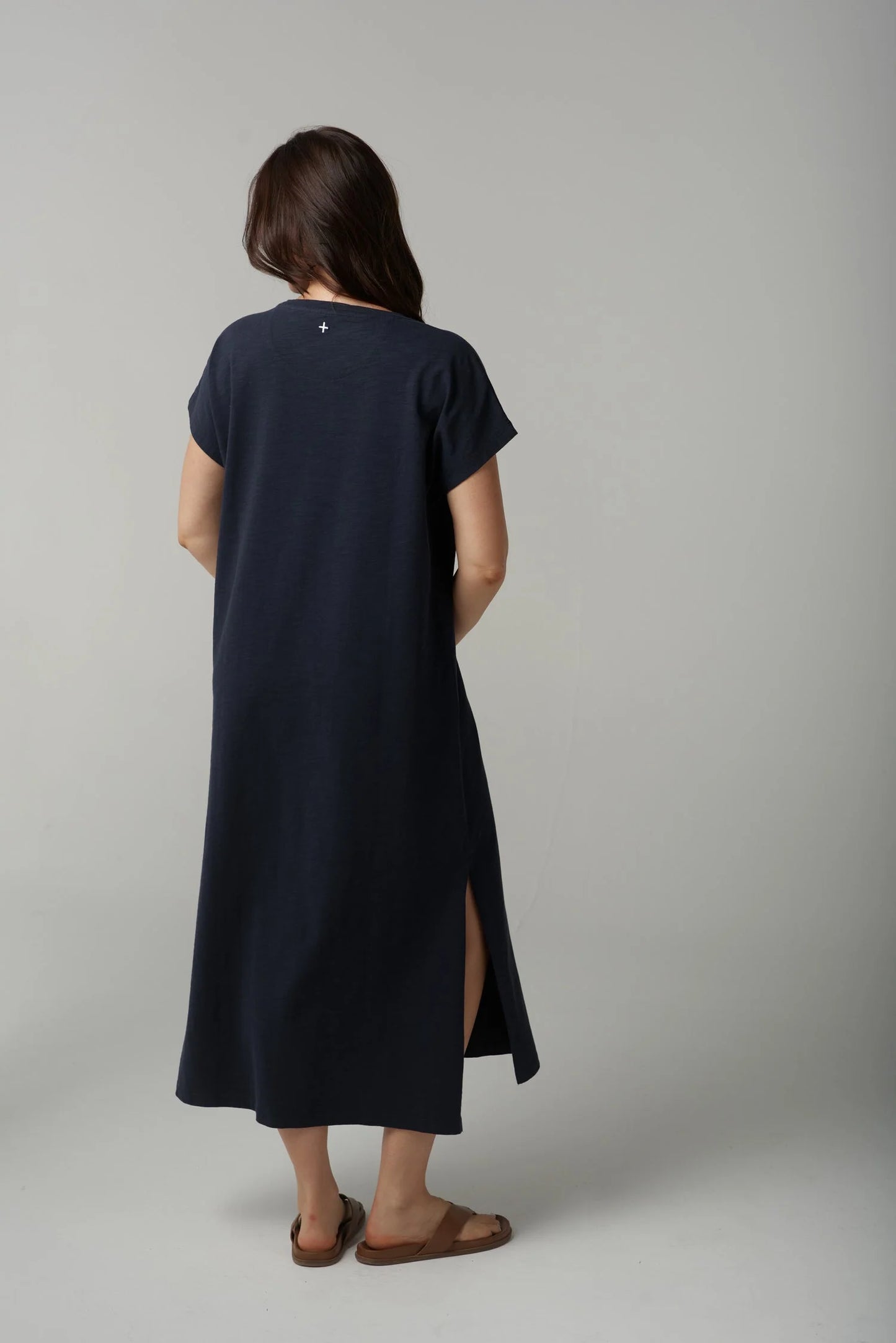 Cloth Paper Scissors - Cap Sleeve Slub Dress C1628