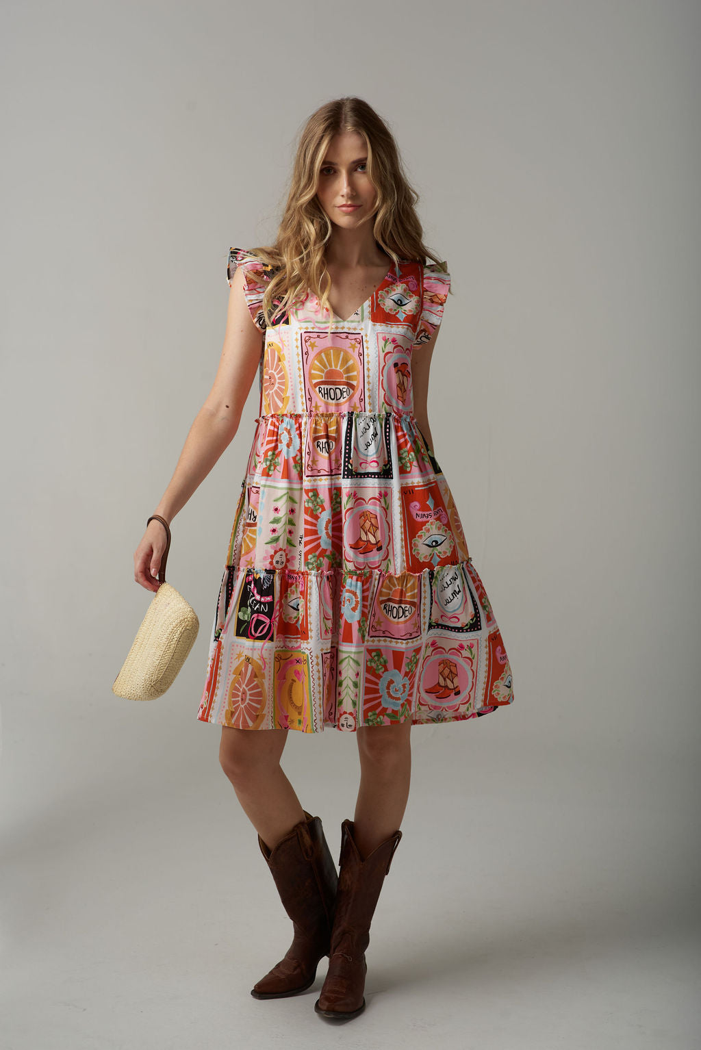 Cloth Paper Scissors - Rodeo Print Mini Sundress C1636