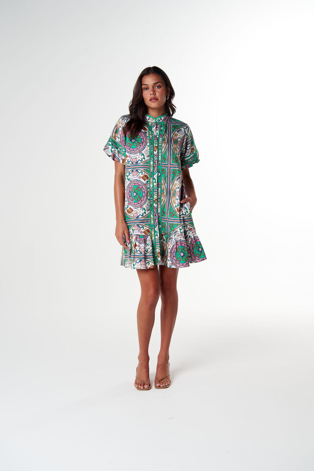 Cloth + Paper + Scissors - Time for Tea Dress - Smooth Sailing Print | C1647