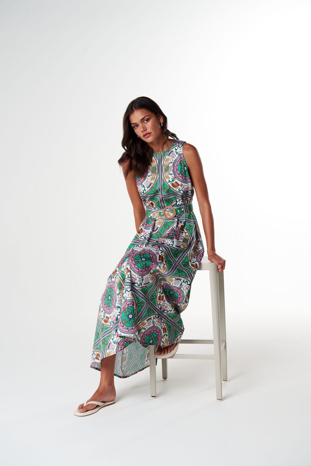 Cloth + Paper + Scissors - Wildheart Maxi Dress - Smooth Sailing Print | C1648